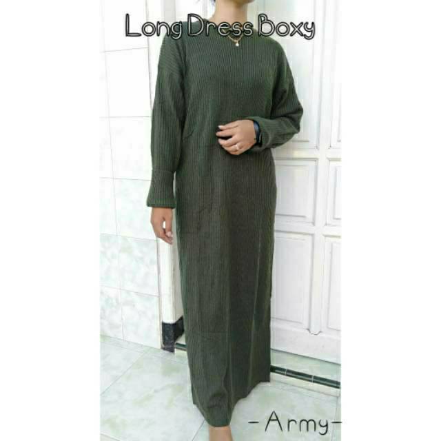 Long Dress Boxy Rajut | Medari Knit