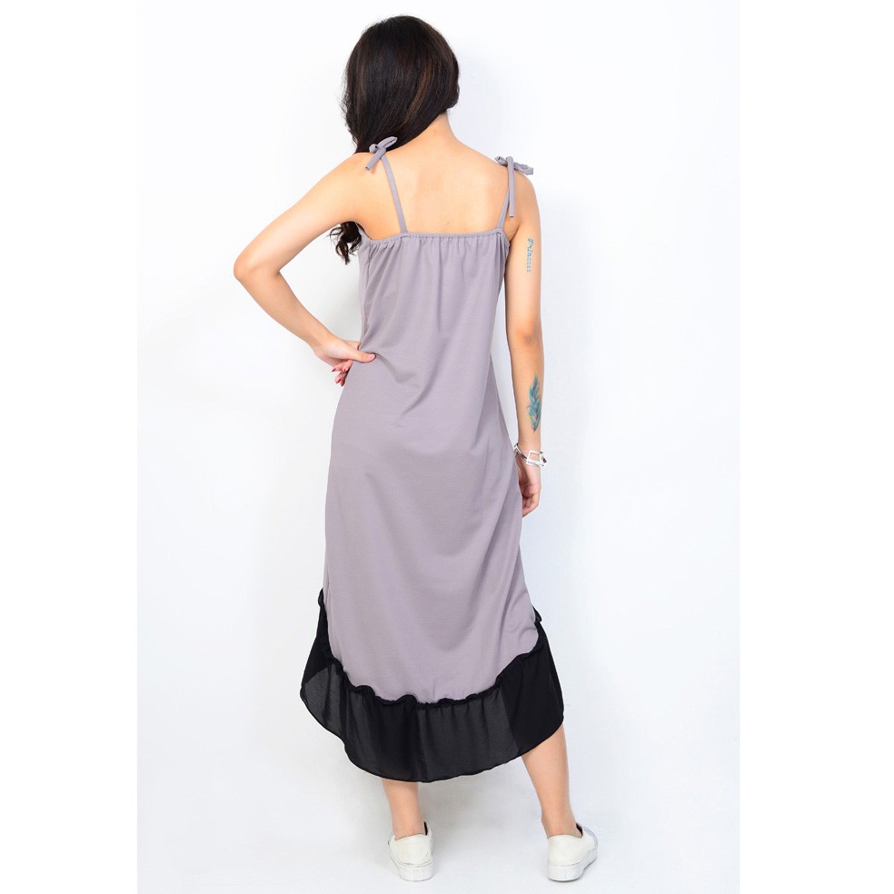 XSHOP Sexy Dress Tanktop Kombinasi Sifon -  Angela