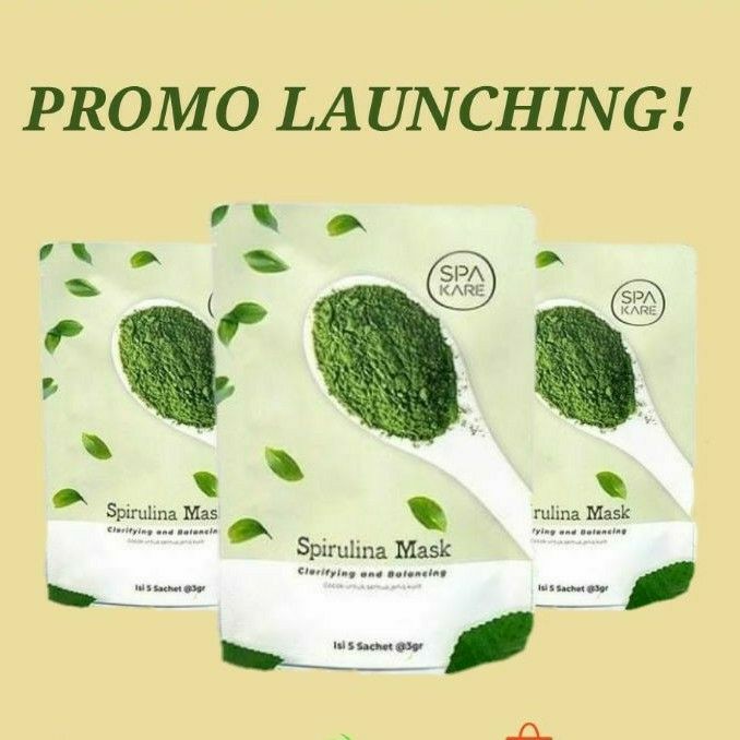 [Bisa COD] SPAKARE SPIRULINA MASK PRODUK TERBARU DARI TIENS
