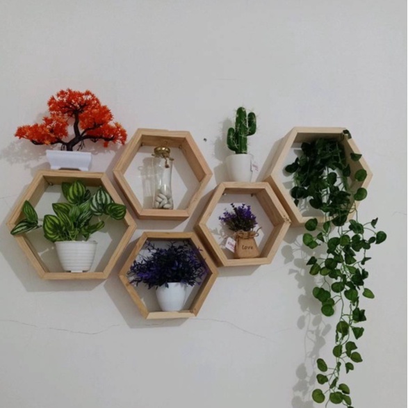 Harga rak dinding hexagonal 3 pcs Terbaru Agt 2024 |BigGo Indonesia