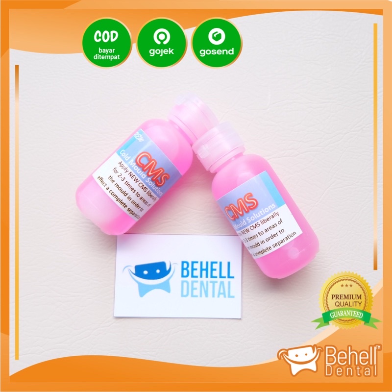 CAIRAN CMS PELUMAS MINYAK LIQUID BAHAN Pembuat GIGI PALSU ACRYLIC - Separating Solution Cold Mould Seal Self Cure Curing Cairan / Cair - Behel Braces Kawat Gigi Dental ortho