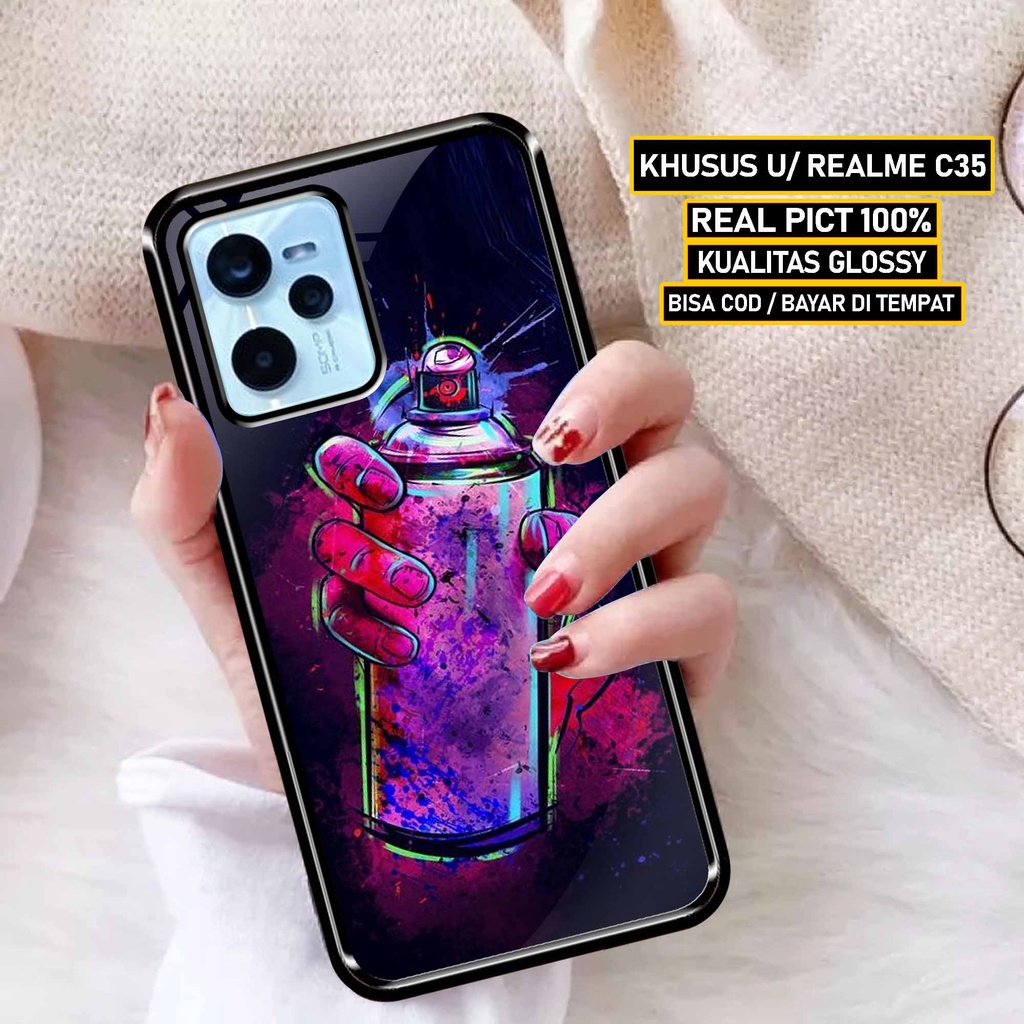 Sukses Case REALME C35 - Hardcase 2D Glossy Realme C35 - Silikon Hp Realme C35  - Silicon Hp Realme 