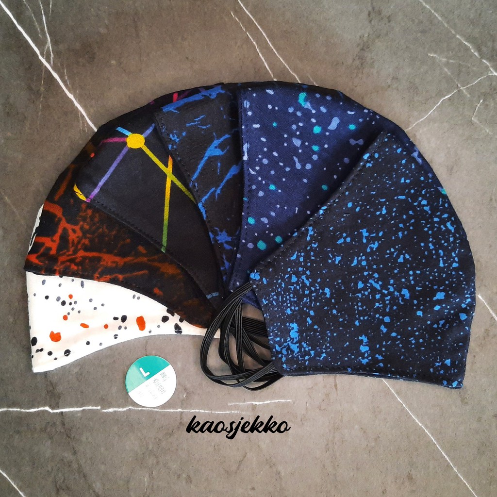 MASKER KAIN KAOS  MOTIF  PREMIUM EARLOOP Shopee Indonesia