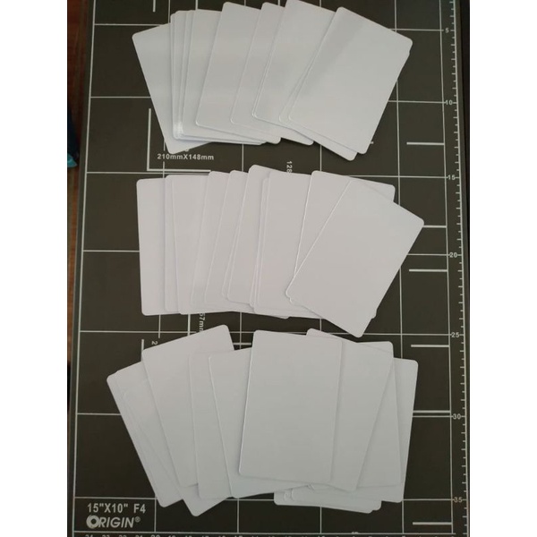 KARTU PVC POLOS BAHAN ID CARD BAGIAN TENGAH | TULANG ID CARD | PENEBAL ID CARD