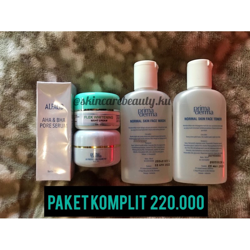 Primaderma flek whitening (PAKET KOMPLIT)