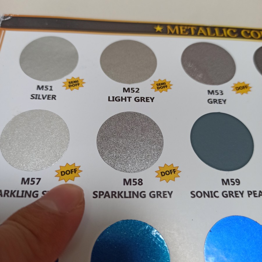 SAPPORO ULTIMATE M58 SPARKLING GREY Abu Silver Cat Semprot Pilox Pylox