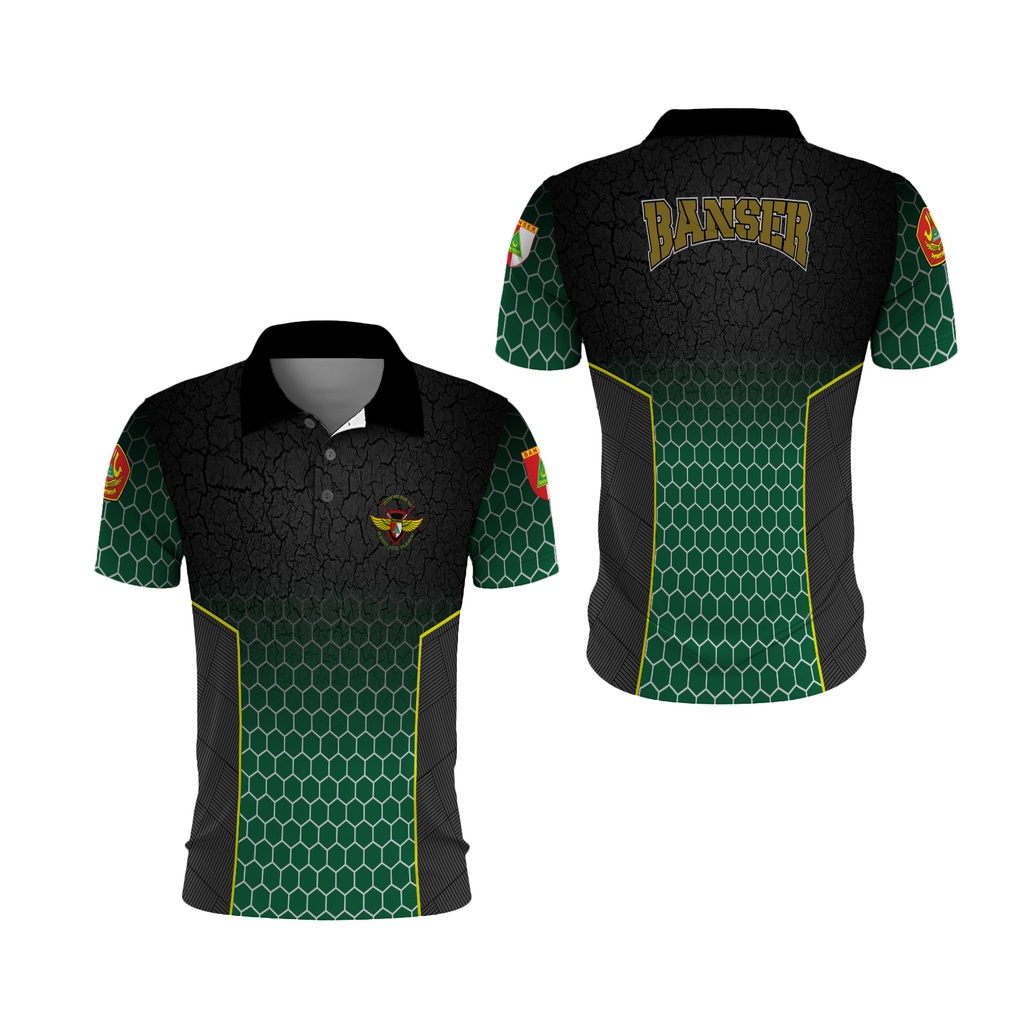TiniShop - Kaos Polo Banser Pria | Baju Kaos Banser Murah | Kaos Kerah Banser FullPrint