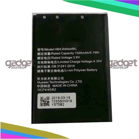 Baterai Modem Wifi Huawei E5577 E5573 1500mAh  HB434666RBC