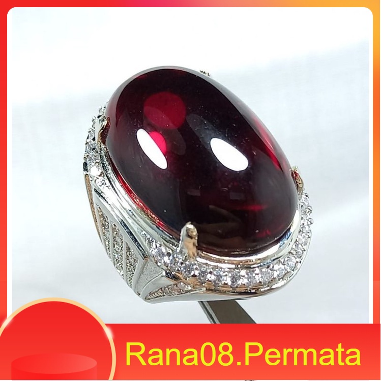 BATU MERAH SIAM JUMBO ASLI CHATAM SIAP PAKAI