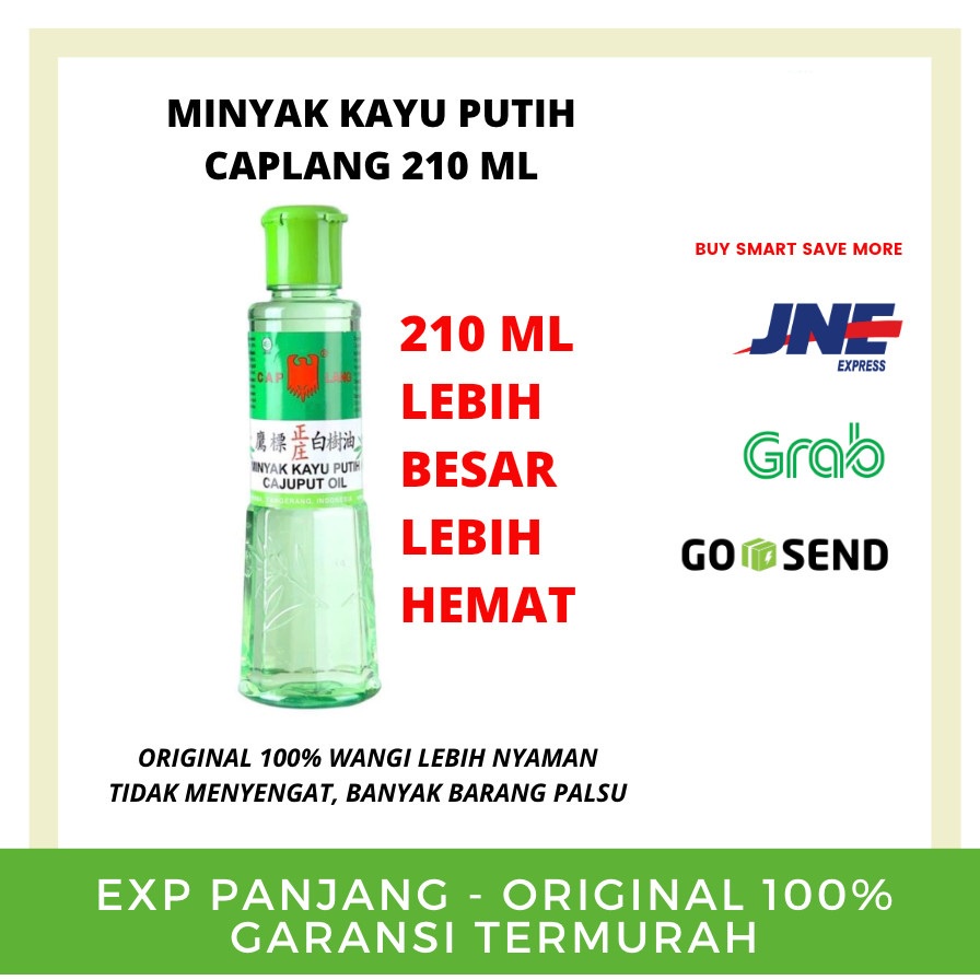 Jual MINYAK KAYU PUTIH CAPLANG 210ml [CAJUPUT OIL - KEMASAN JUMBO ...