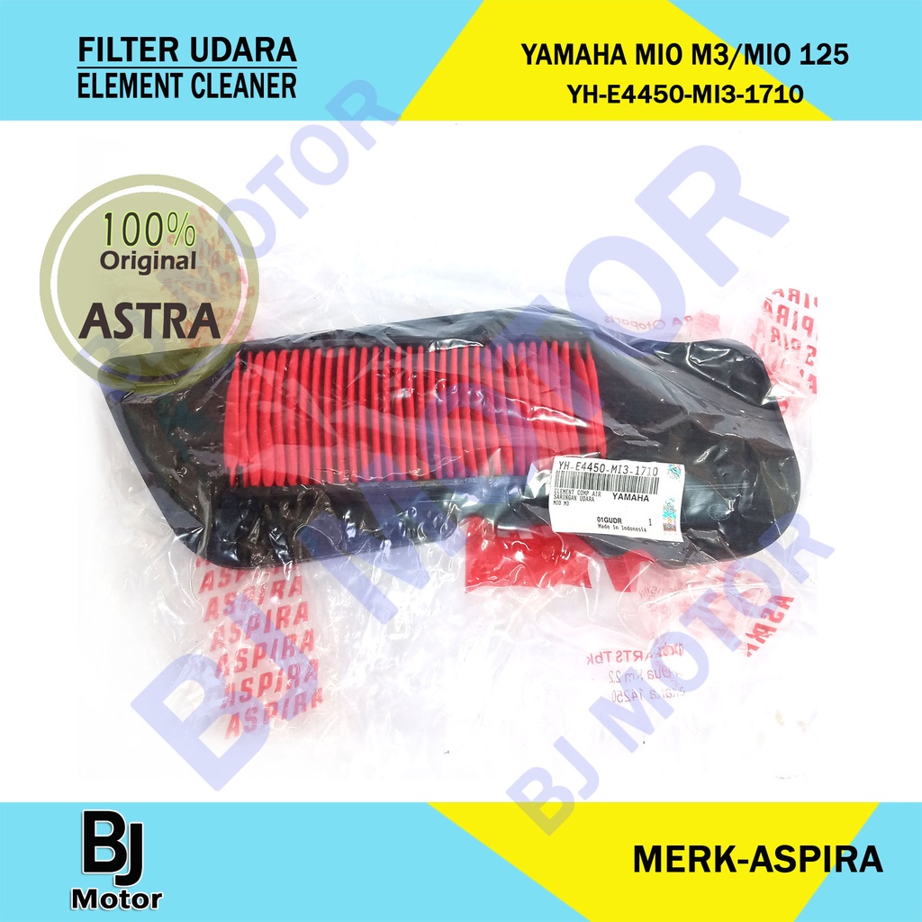 FILTER UDARA SARINGAN UDARA MOTOR YAMAHA MIO M3 ORIGINAL ASTRA MERK ASPIRA