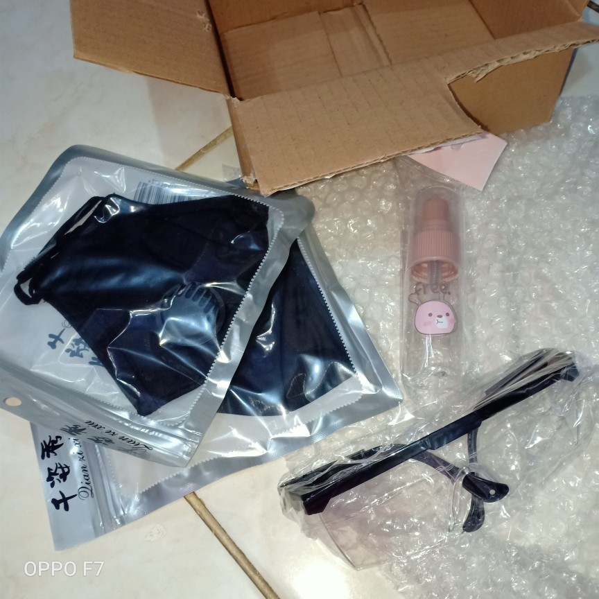 Kacamata Goggle Safety Anti Debu Pelindung Mata Bahan Import