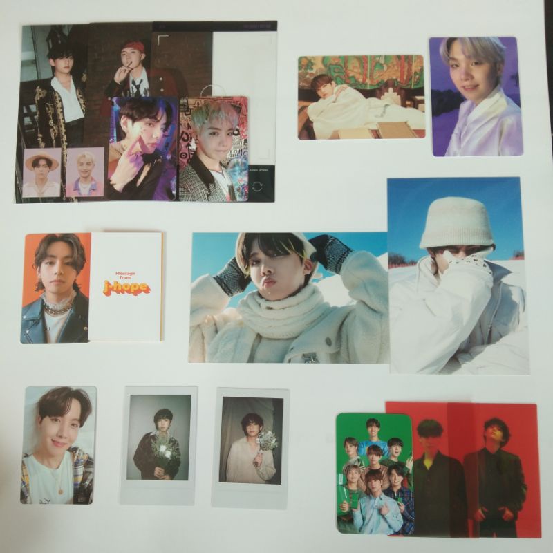 Photocard Postcard Official Cream Dalmajung Deco Kit SG22 POB BE ESS Taehyung Jhope Suga