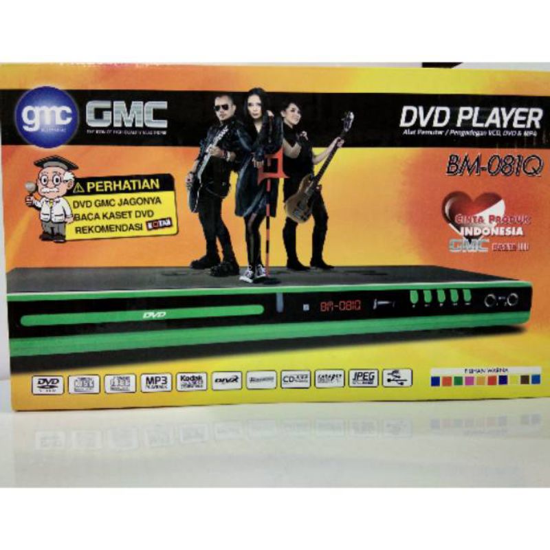 PL DVD player/DVD GMC/pemutar Vidio