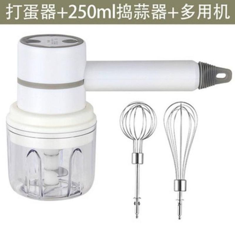 PROMO Chopper Mixer 2 in 1 Hand Mixer Mini Portable USB Recharge 300 ml