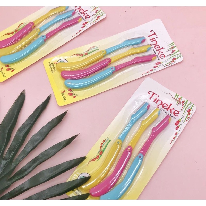 3PCS !!! PISAU ALISLIPAT L /ALAT PENCUKUR ALIS - PENGEROK ALIS / Pisau Alis Lipat / Eyebrow Razor Premium