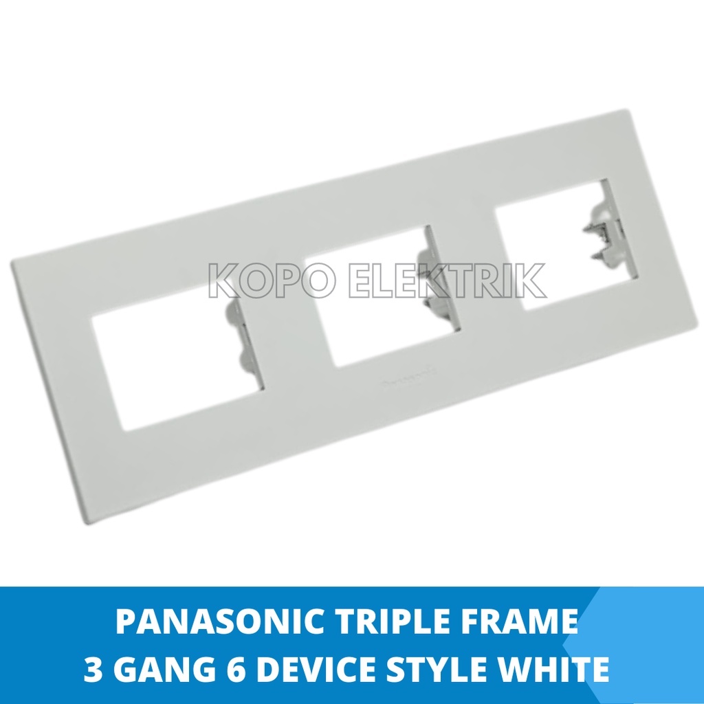 Panasonic Frame 3 Gang 6 device style white