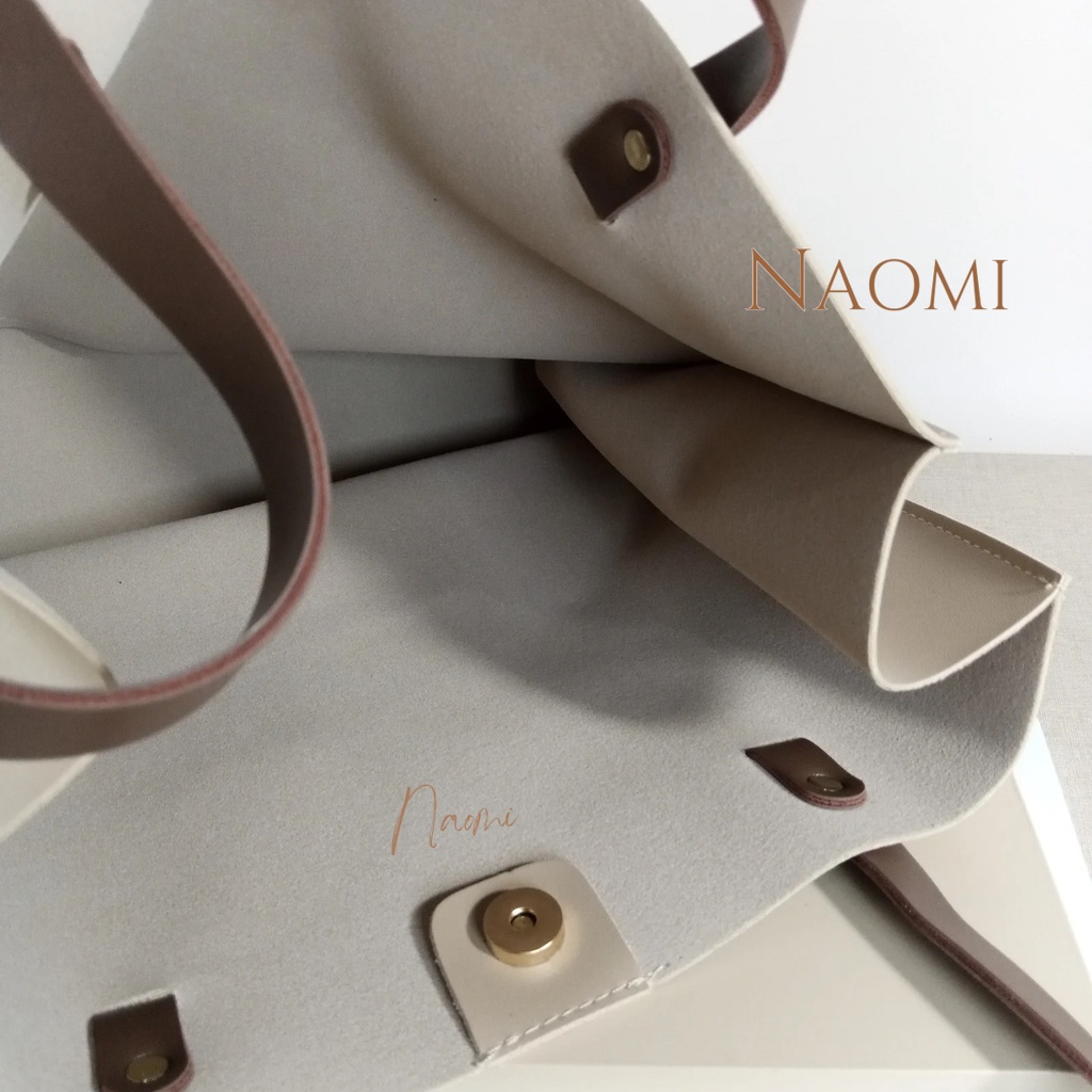 NAOMI - Amarilis Hand Bag Wanita - Import Tas Kerja Kulit Sintetis - Fashion Bag Wanita - Tas Traveling - Tas Naomi - Naomi Bag