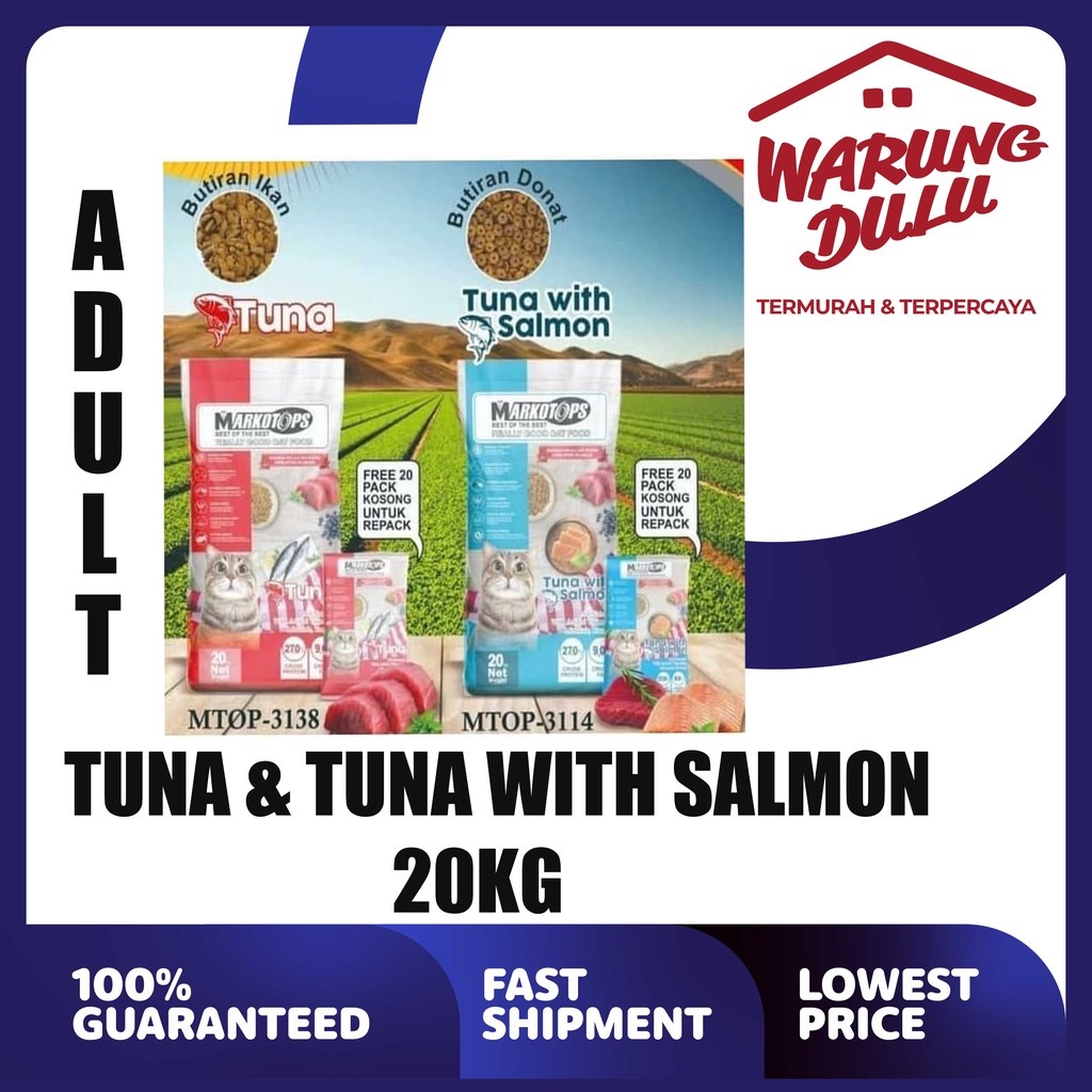 MARKOTOPS TUNA / TUNA WITH SALMON 20KG (GOSEND/GRAB)