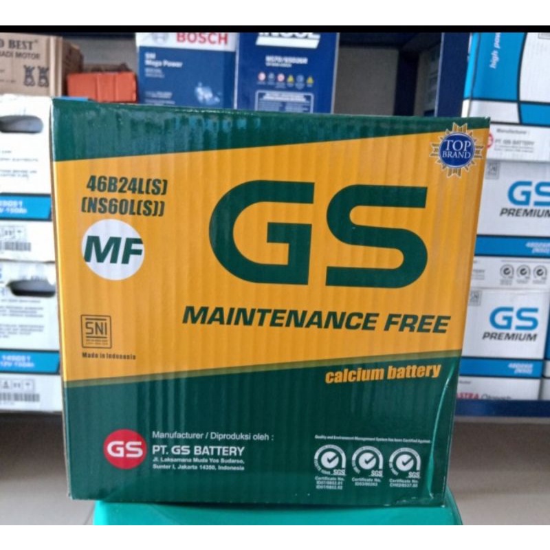 GS Astra Maintenance Free GS MF NS60LS NS 60 LS