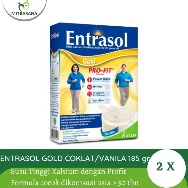 

Entrasol Gold Vanila/Coklat 350gr