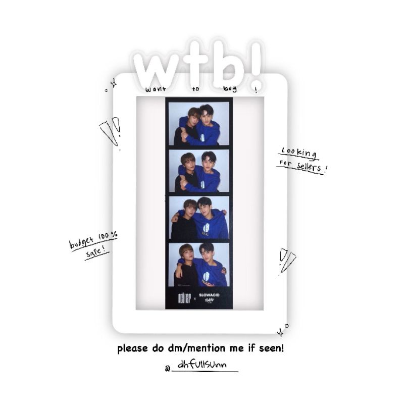 wtb photostrip haechan slowacid/photostrip markhyuck