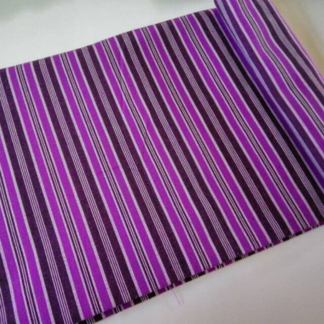 kebaya wanita Kain lurik batik lurik Tenun Lurik - Ungu lirik Ungu tua