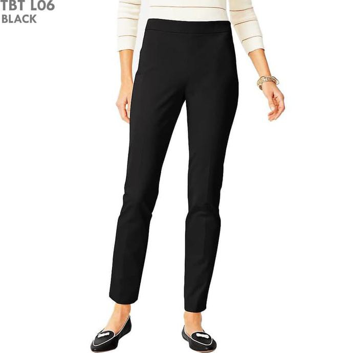 GROSIR TALBOTS ANKLE BLACK PANTS CELANA KATUN WANITA ORIGINAL BRANDED MURAH - HITAM STOK TERBATAS