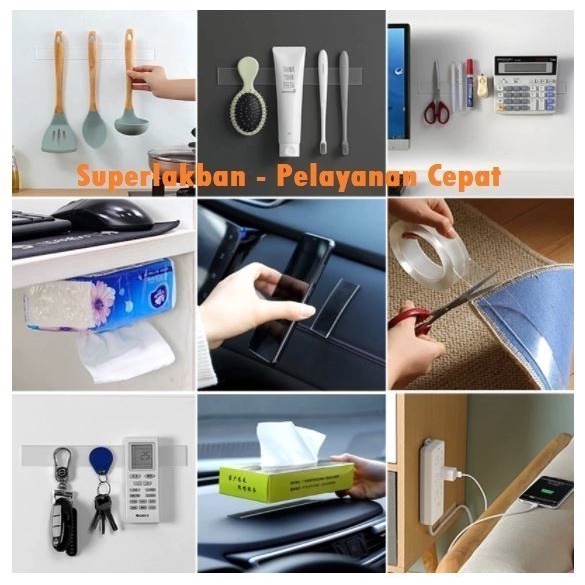 

Hadir Double Tip Bening Nano Pollak 5Mtr X 2Mm Super Lengket Kuat Tahan Air Hot Sale