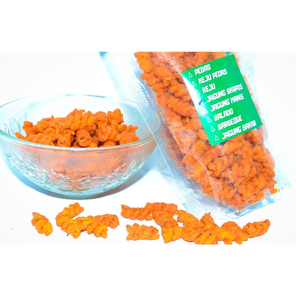 

Makaroni Spiral Rasa Jagung Bakar Pedas (80g)