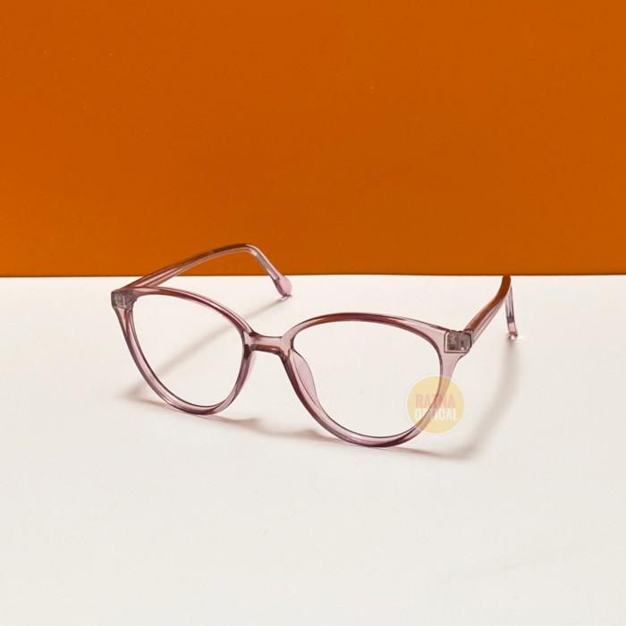 Frame Kacamata Cat Eye 608 Gratis Lensa Minus 4-5 Terbaru Frame Lentur
