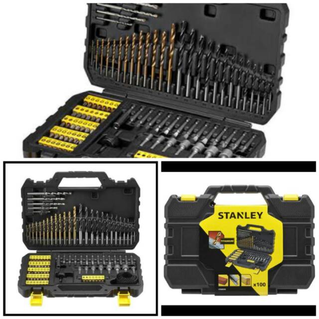 Mata Bor Set Stanley 100pc ( STA-88548 ) Titanium Stanley
