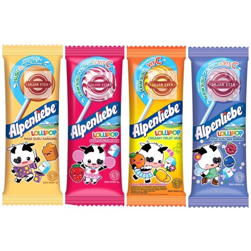 MENTOS ALPENLIEBE LOLIPOP 2pcs (2 RENTENG) / PERMEN LOLIPOP ALPENLIEBE PERMEN MURAH PROMO ALPENLIEBE