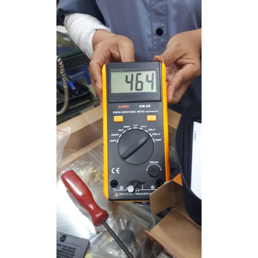 Jual Sanfix CM26 Capacitance Meter CM26 Alat Ukur Kapasitor Meter Bagus Shopee Indonesia