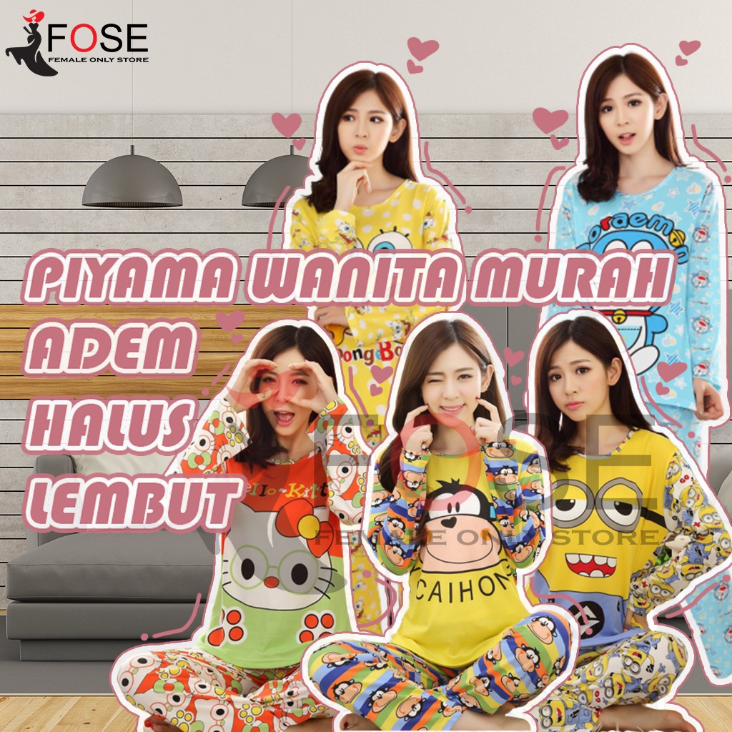  Baju  Tidur Wanita Korea  Pakaian Piyama Wanita Dewasa 
