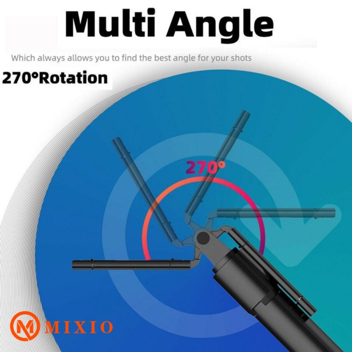 MIXIO - Q07 Selfie Stick Tripod Phone Stand (NON-LED Fill Light)