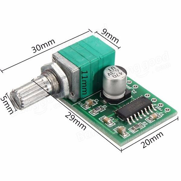 Mini Digital HiFi Audio Amplifier PAM 8403 PAM8403 Plus Potensio Volume