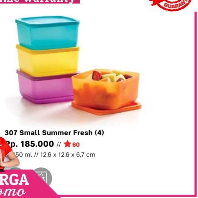 ZSP  tupperware Small Summer Fresh 4pcs _