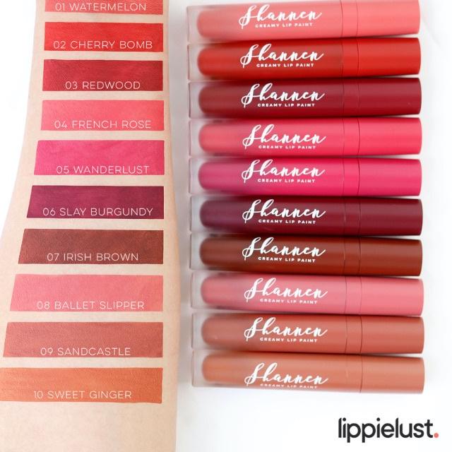 ➱ ZS () Lipstik SHANNEN dijamin original murah LIPSTICK SHANEN LIP PAINT MATTE SHANNEN ♗