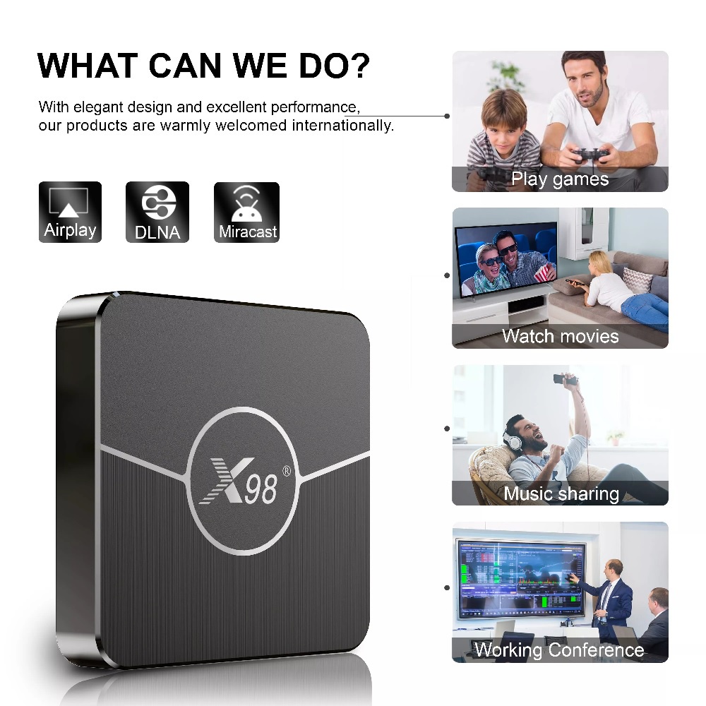 X98 PLUS - Android OS Smart TV Box 4K UHD