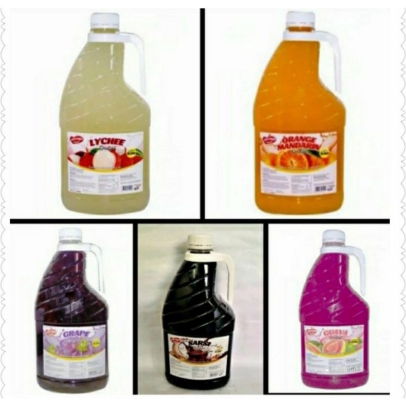 

Naraya Cordial Syrup Concentrate Minuman Sirup Rasa Leci/Orange/ Grape/Guava /Sarsi (Saparila) 1 Liter