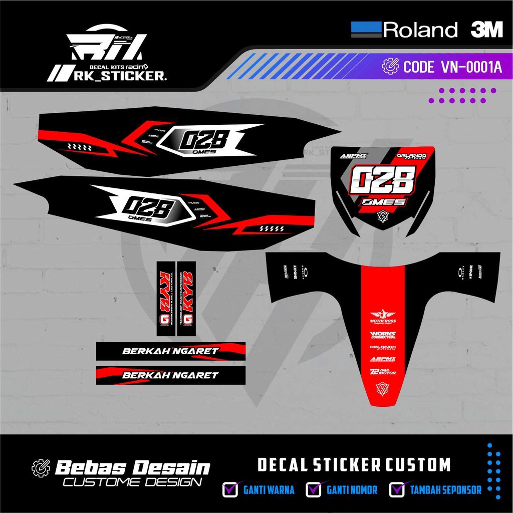 DECAL RBT FIZR / VEGA NEW DAN LAIN LAIN FREE CUSTOME DESIGN