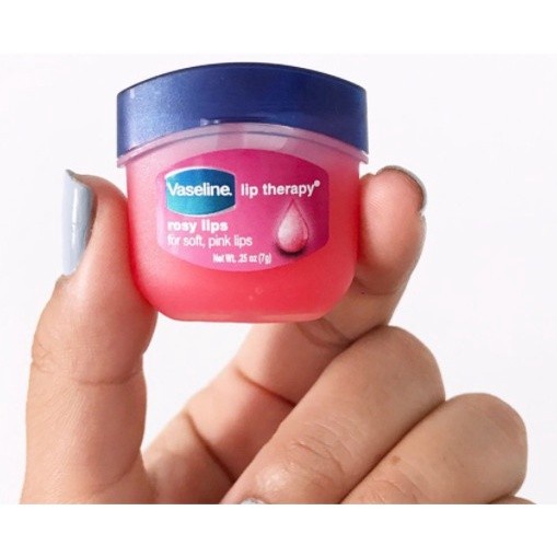 Vaseline Lip Balm Therapy Rosy pink Moisturizing Pelembab dan Pemerah Bibir Permanen Alami