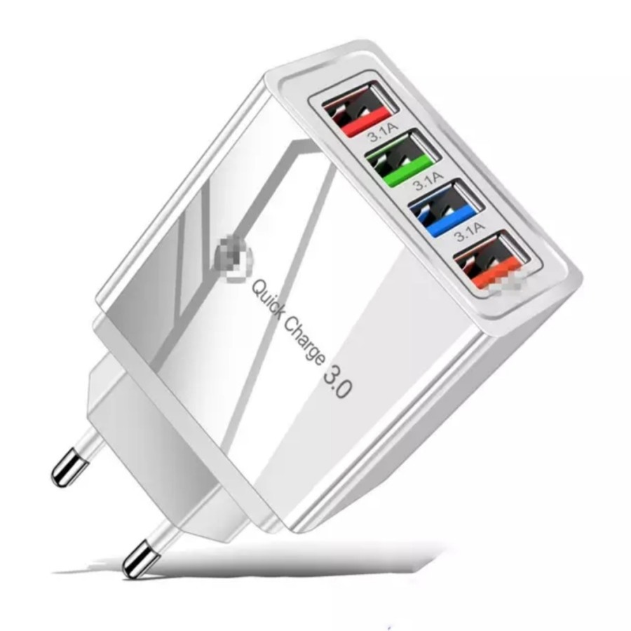 Kepala Charger  Quick Charger 3.0 HP Travel 4 USB