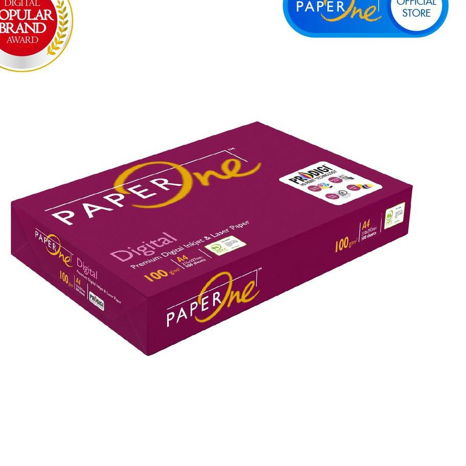 

TERBARU PaperOne Kertas Fotocopy A4 100gr - 1 Ream (500 lembar) CD21 . . . .