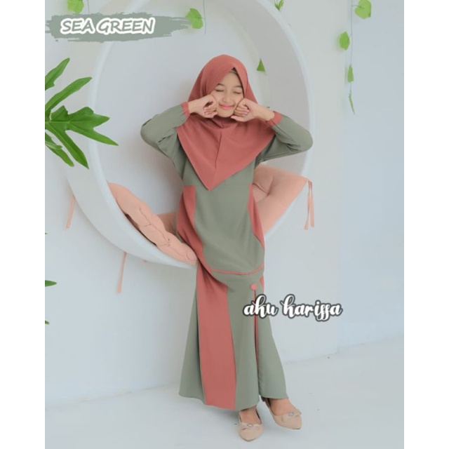 MAYZA KIDS SET SYARI GAMIS ANAK SET KHIMAR - AKU KARISSA