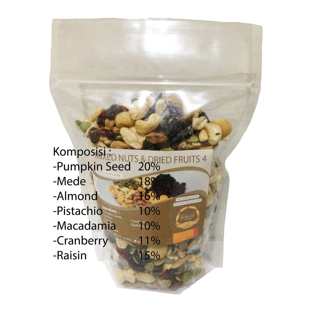 

Mixed Nuts and Dried Fruits 4 - 1 kg