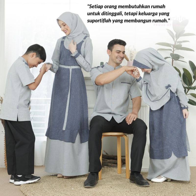 Rauna Gamis Terbaru RK331 / Sarimbit Keluarga 2022 / Koko Dewasa KK331 / KA331 / RA331 / Fashion Mus