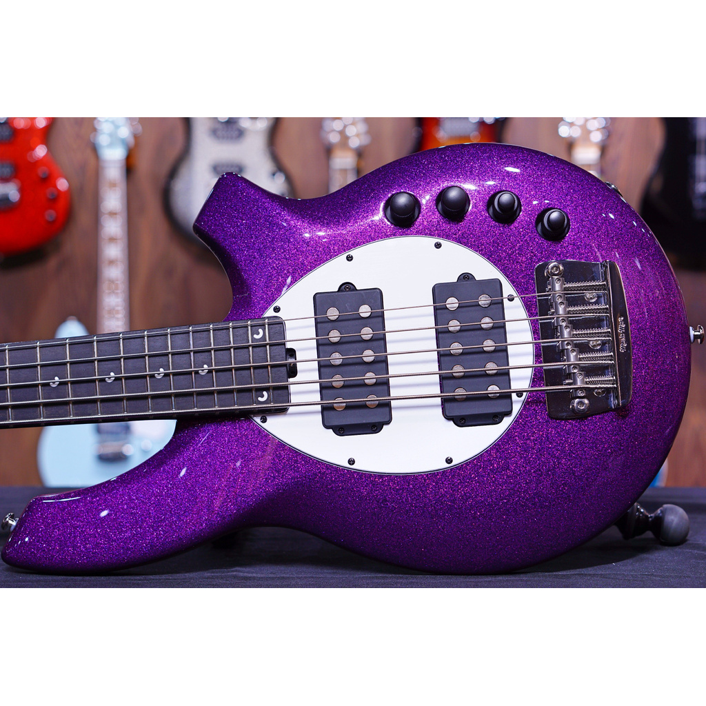 Ernie Ball Music Man Bongo 5 Bass Guitar - Fuschia Sparkle F91515