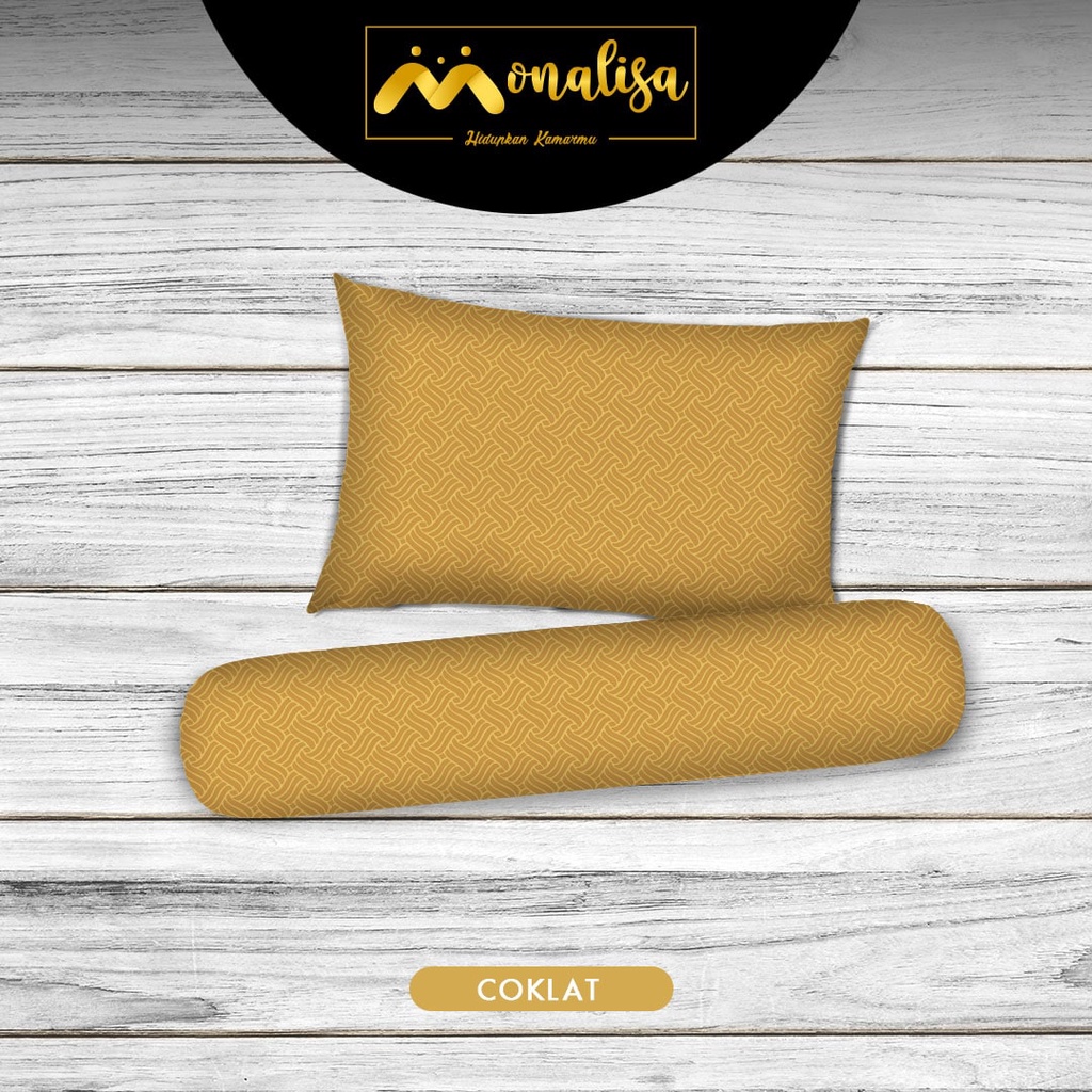 Monalisa Emboss BedCover SET Sprei Uk 100/120 - Coklat